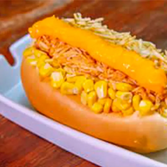 Cachorro quente c/ cheddar