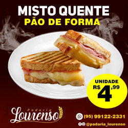 Misto Quente - Pão de Forma