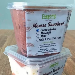 Mousse de cacau alcalino - 0 lactose e 0 glúten