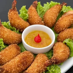 Camarão Empanado com Cream Cheese