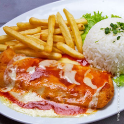Filé de peixe a parmegiana - PF