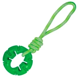 Jambo mordedor TPR Rope Ring Verde