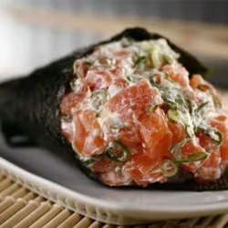 Temaki salmão com cream cheese