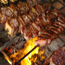 Churrasco de filé com bacon