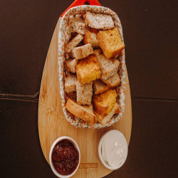Cesta de pães artesanais