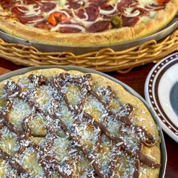 Pizza G Tradicional + Pizza Broto +1L Suco Cupuacu
