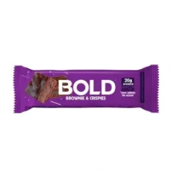 Barrinha de proteína Bold:sabor Brownie e Crispies