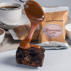 Brownie doce de leite