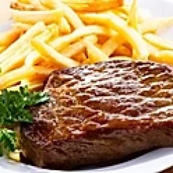 Filé com fritas