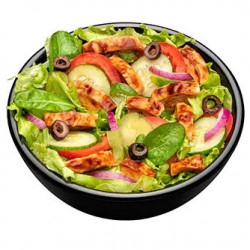 Salada Frango Teriyaki
