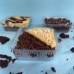 Fatia de brownie duo