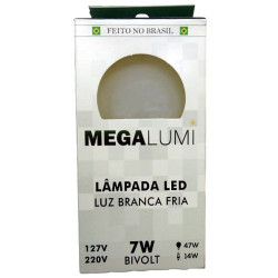 Lâmpada led megalumi 7w