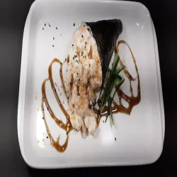 Temaki camarão com alho