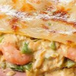 Lasanha de camarão