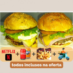 Burger Dupla + Netflix