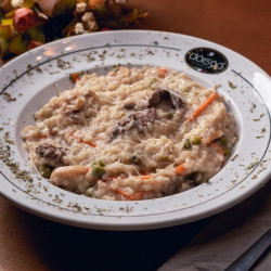 Risoto de filé á Piemontese