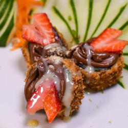 87 - Hot Roll Morango com Nutella