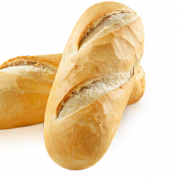 Pão baguete com patê de frango